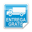 Pegatina cuadrada ENTREGA GRATIS con reborde