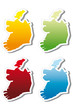stickers in form of Ireland stickers in form of Ireland