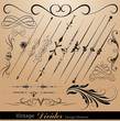 Vintage Vector Designs Divider Illustrations Vintage Vector Designs Divider Illustrations