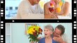 Montage of happy lovers