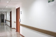 Corridor interior inside a modern hospital