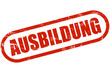 Grunge Stempel rot AUSBILDUNG