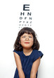 Little Girl with Glasses at Eye Doctor