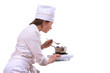 Beautiful cooking woman