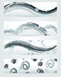 Vektor: Japanese ink banners set Japanese ink banners set