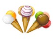 trio coni gelato