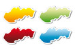 stickers in form of Slovakia stickers in form of Slovakia