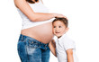 Foto: Schwangere Frau mit Kind Schwangere Frau mit Kind