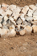 Stones barricade