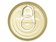 pile of cans on a white background