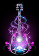 Guitar in smoke Guitar in smoke