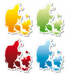 stickers in form of Denmark stickers in form of Denmark