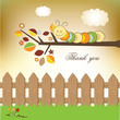 Thank you greeting card
