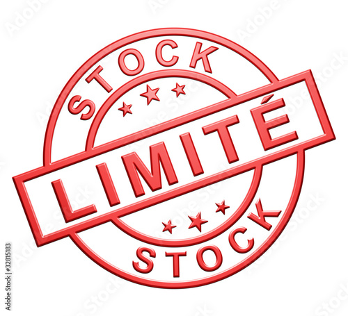 Illustration : "Stock Limité" Cachet "Stock Limité" Cachet