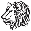 Lion head tribal tattoo