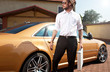 Businessman with suitcase