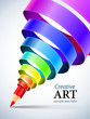 creative template with pencil creative template with pencil