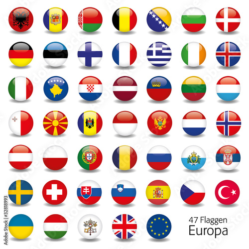 Vector: Europa Flaggen Fahnen Set Buttons Icons Sprachen 5 Europa Flaggen Fahnen Set Buttons Icons Sprachen 5