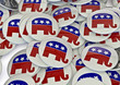 Illustration: Republican badges Republican badges