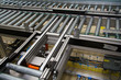 Crossing of the roller conveyer