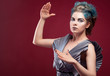 Foto: beauty alien woman in futuristic dress beauty alien woman in futuristic dress