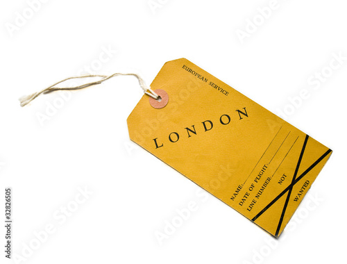 Photo: Vintage airline tag Vintage airline tag