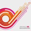 Colored arrows vector