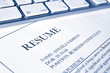resume or cv job application