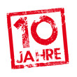 Vector: 10 Jahre Stempel 10 Jahre Stempel