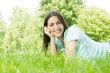 Young beautiful girl enjoying the nature Young beautiful girl enjoying the nature
