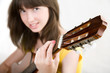 Photo: teen girl playing guitar teen girl playing guitar