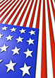 Illustration: 3d american flag concept 3d american flag concept