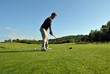 teeing off