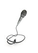 Microphone coiled like a cobra