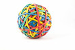 Rubber elastic band ball