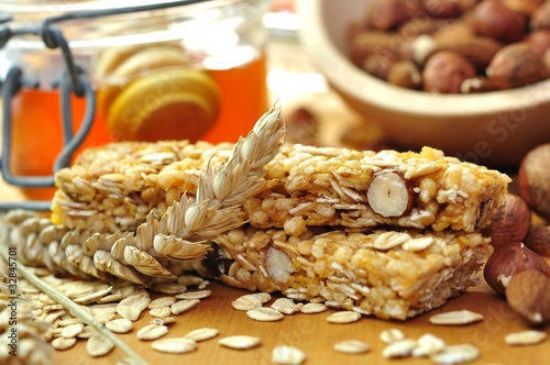 Foto: Müsliriegel mit Honig Müsliriegel mit Honig