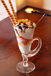 vanilla sundae with whipped cream
