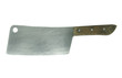 a large kitchen knife on a white background
