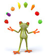 Grenouille et légumes