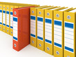 Organized office folders