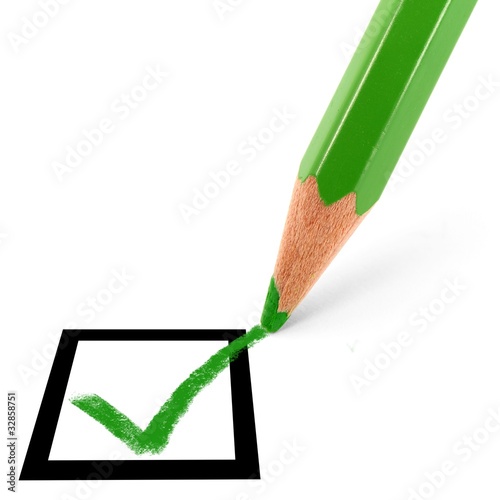 Photo: Grünstift und 1 Checkbox Grünstift und 1 Checkbox