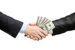 Handshake with money