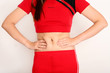Body part of a woman’s body – fat belly