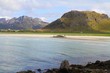 Plage de sable des Lofoten