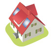 Haus mit Photovoltaikanlage