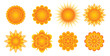 Set of sunny icons