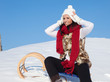 relaxing snow women