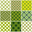Set of crossed lines classic textile seamless patterns. Set of crossed lines classic textile seamless patterns.