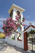 Small church with decorative oleander shrub near Tigaki Small church with decorative oleander shrub near Tigaki
