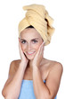 Beautiful girl with towel Beautiful girl with towel